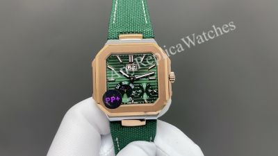 PP Factory Patek Philippe Cubitus Cal.240 Movement 45mm Black/White/Green Face Rose Gold Case Watch